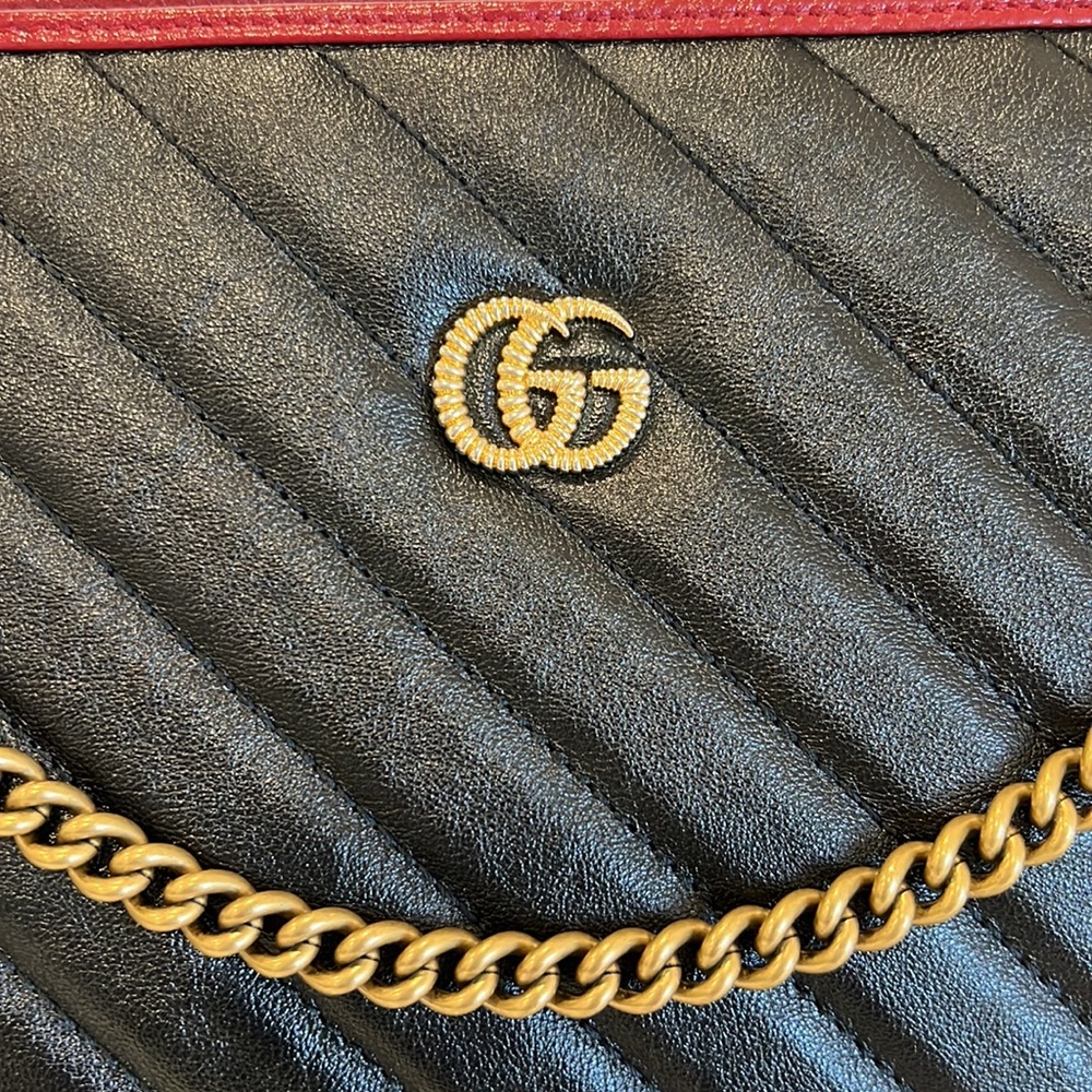 Gucci 524592 Chain Shoulder Bag-Authentic-EUC